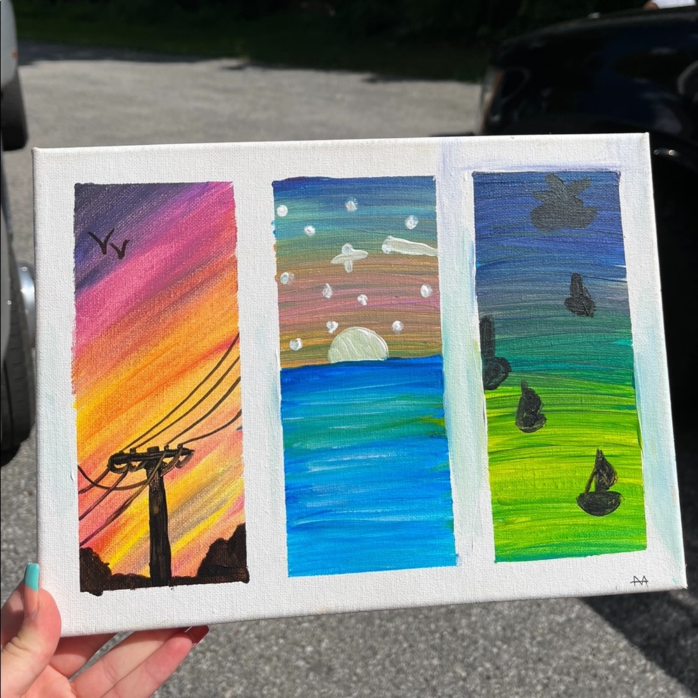 original abstract painting, canvas